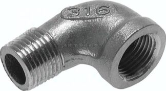 90°-Einschraubwinkel Rp 4"(IG)-R 4"(AG), 1.4408