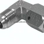 90°-Einschraubwinkel, UN 1-5/8"-12 (JIC), V4A