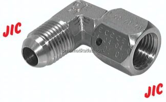 90°-Einschraubwinkel, UN 1-5/8"-12 (JIC), V4A