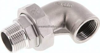 Winkel-Verschraubung flach dichtend Rp/R 1"(IG/AG)