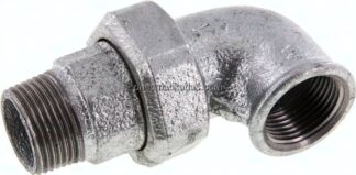 Winkel-Verschraubung flach dichtend Rp/R 1"(IG/AG)