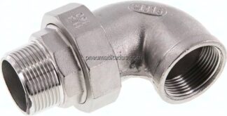 Winkel-Verschraubung flach dichtend Rp/R 1-1/2"(IG/AG)