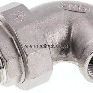Winkel-Verschraubung flach dichtend Rp/R 1-1/2"(IG/AG)