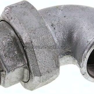 Winkel-Verschraubung konisch dichtend Rp/R 1-1/2"(IG/AG)