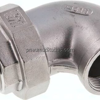 Winkel-Verschraubung flach dichtend Rp/R 1-1/4"(IG/AG)