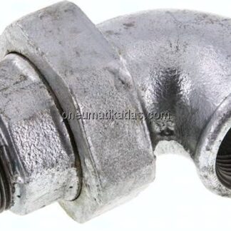 Winkel-Verschraubung konisch dichtend Rp/R 1-1/4"(IG/AG)