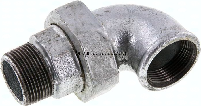Winkel-Verschraubung konisch dichtend Rp/R 1-1/4"(IG/AG)
