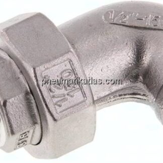 Winkel-Verschraubung flach dichtend Rp/R 1/2"(IG/AG)