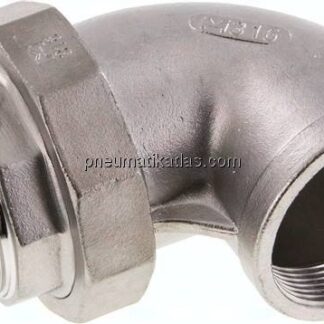 Winkel-Verschraubung flach dichtend Rp/R 2"(IG/AG)
