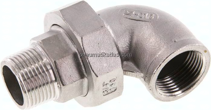 Winkel-Verschraubung konisch dichtend Rp/R 3/4"(IG/AG)