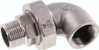 Winkel-Verschraubung flach dichtend Rp/R 3/4"(IG/AG)
