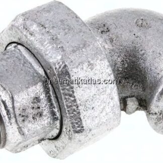 Winkel-Verschraubung flach dichtend Rp/R 3/4"(IG/AG)