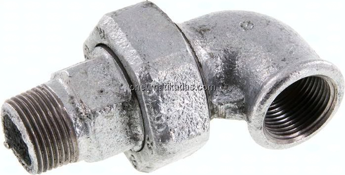 Winkel-Verschraubung konisch dichtend Rp/R 3/4"(IG/AG)