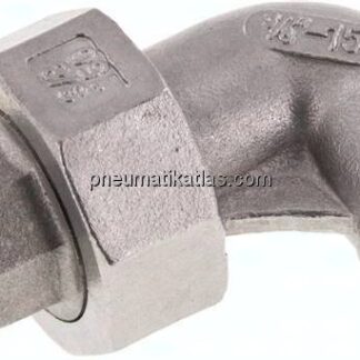 Winkel-Verschraubung flach dichtend Rp/R 3/8"(IG/AG)