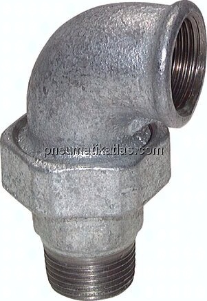 Winkel-Verschraubung konisch dichtend Rp/R 2-1/2"(IG/AG)