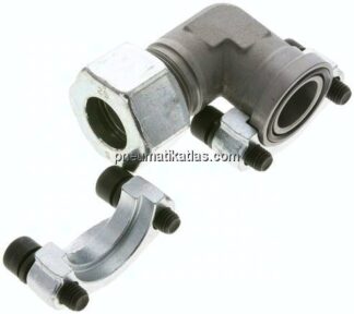 Winkel-Flanschverschraubung 1"-SAE (3000 PSI), 25 S (M36x2)