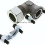 Winkel-Flanschverschraubung 1-1/2"-SAE (3000 PSI), 38 S (M52x2)