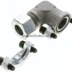Winkel-Flanschverschraubung 1-1/4"-SAE (3000 PSI), 25 S (M36x2)