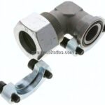 Winkel-Flanschverschraubung 1-1/4"-SAE (3000 PSI), 38 S (M52x2)