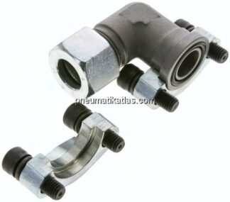 Winkel-Flanschverschraubung 3/4"-SAE (3000 PSI), 20 S (M30x2)