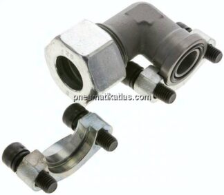 Winkel-Flanschverschraubung 3/4"-SAE (3000 PSI), 25 S (M36x2)