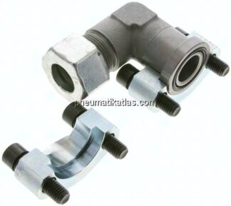 Winkel-Flanschverschraubung 1"-SAE (6000 PSI), 25 S (M36x2)