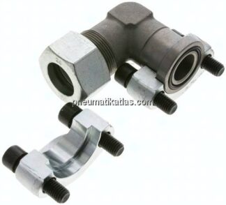 Winkel-Flanschverschraubung 1"-SAE (6000 PSI), 30 S (M42x2)