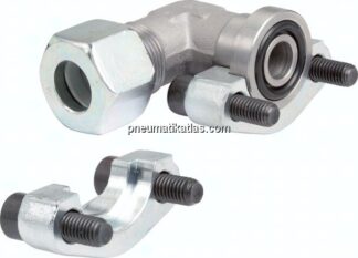 Winkel-Flanschverschraubung 1-1/4"-SAE (6000 PSI), 38 S (M52x2)
