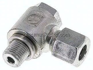 Winkel-Schwenkverschraubung G 1/4"-10 L (M16x1,5), Stahl verzinkt
