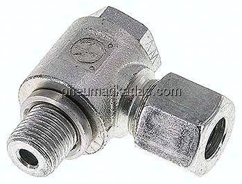 Winkel-Schwenkverschraubung G 1/4"-10 L (M16x1,5), Stahl verzinkt