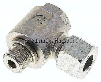 Winkel-Schwenkverschraubung G 3/8"-12 S (M20x1,5), Stahl verzinkt