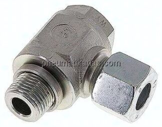 Winkel-Schwenkverschraubung G 1/2"-14 S (M22x1,5), Stahl verzinkt