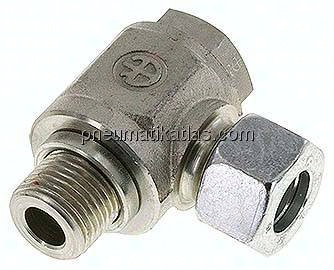 Winkel-Schwenkverschraubung G 1/2"-15 L (M22x1,5), Stahl verzinkt