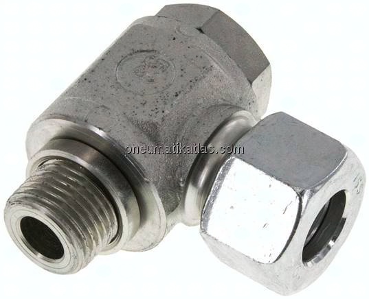 Winkel-Schwenkverschraubung G 1/2"-16 S (M24x1,5), Stahl verzinkt