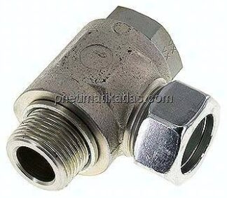 Winkel-Schwenkverschraubung G 1"-28 L (M36x2), Stahl verzinkt