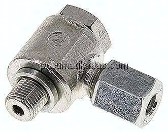 Winkel-Schwenkverschraubung G 1/8"-6 L (M12x1,5), Stahl verzinkt