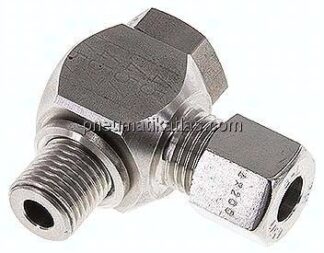 Winkel-Schwenkverschraubung G 1/4"-8 L (M14x1,5), 1.4571