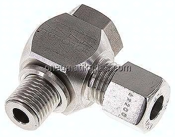 Winkel-Schwenkverschraubung G 1/4"-8 L (M14x1,5), 1.4571