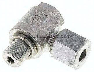 Winkel-Schwenkverschraubung G 1/4"-8 S (M16x1,5), Stahl verzinkt