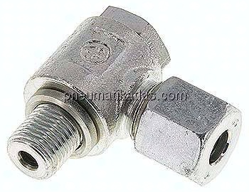Winkel-Schwenkverschraubung G 1/4"-8 S (M16x1,5), Stahl verzinkt