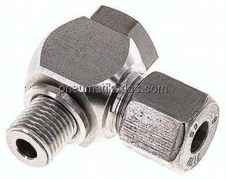 Winkel-Schwenkverschraubung G 1/4"-8 S (M16x1,5), 1.4571