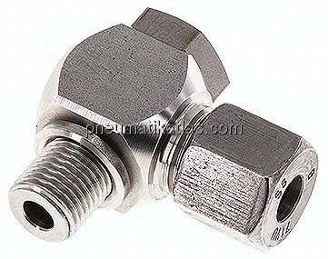 Winkel-Schwenkverschraubung G 1/4"-8 S (M16x1,5), 1.4571