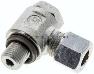 Winkel-Schwenkverschraubung G 1/4"-10 L (M16x1,5), Stahl verzinkt