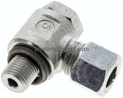 Winkel-Schwenkverschraubung G 1/4"-10 L (M16x1,5), Stahl verzinkt