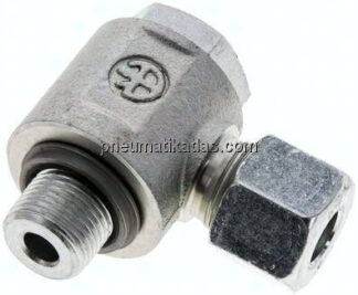 Winkel-Schwenkverschraubung G 3/8"-10 S (M18x1,5), Stahl verzinkt
