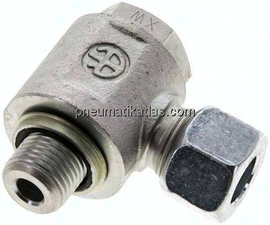 Winkel-Schwenkverschraubung M 16x1,5-12 L (M18x1,5), Stahl verzinkt