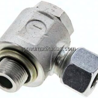 Winkel-Schwenkverschraubung G 3/8"-12 L (M18x1,5), Stahl verzinkt
