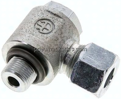 Winkel-Schwenkverschraubung G 3/8"-12 S (M20x1,5), Stahl verzinkt