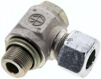 Winkel-Schwenkverschraubung M 22x1,5-16 S (M24x1,5), Stahl verzinkt