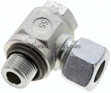 Winkel-Schwenkverschraubung G 1/2"-16 S (M24x1,5), Stahl verzinkt